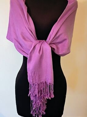 Apt. 9 Lilac Fringe Wrap Scarf